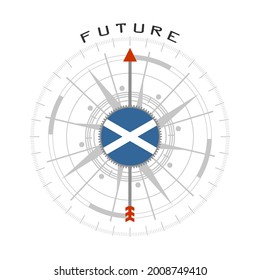 Global business and economic growth concept illustration