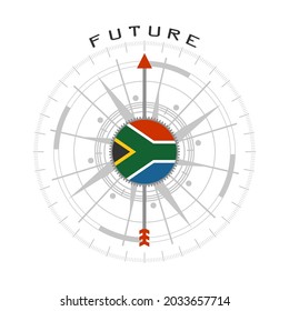 Global business and economic growth concept illustration