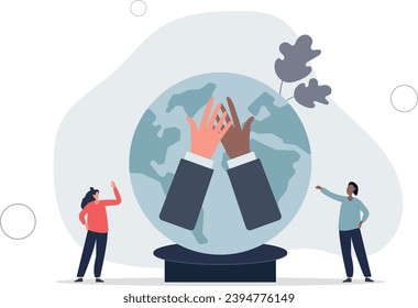 Global business etiquette for international business.Deal and agreement finishing with handshake and friendly communication.flat vector illustration.