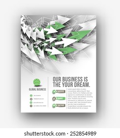 Global Business Flyer Template Design