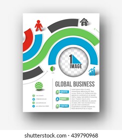 Global Business Flyer Template Design