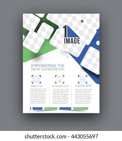 Global Business Flyer Template Design Vector.