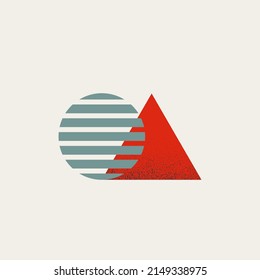 Global Business Growth, Abstract Vector Concept. Modern Minimal Illustration Design With Simple Shapes. Eps10 Illustration.