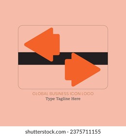 Global Business icon logo design, Using this logo for any kind of global business, Global business icon best logo ideas.