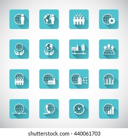 Global Business Icon set.