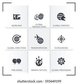 GLOBAL BUSINESS ICON SET