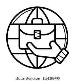 Global business icon Vector.