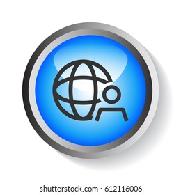  Global business icon Vector. 