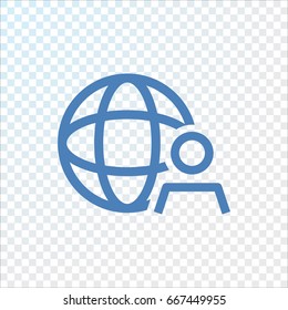  Global business icon Vector. 