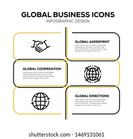 GLOBAL BUSINESS AND ILLUSTRATION ICON CONCEPT