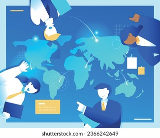 Global Business Illustrations Continuing the World