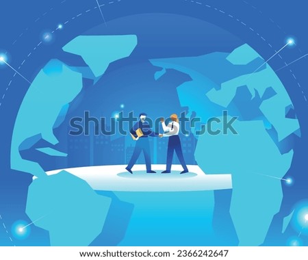 Global Business Illustrations Continuing the World