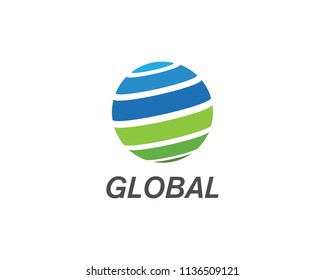 global business  ilustration logo vector template