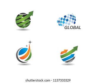 global business  ilustration logo vector template