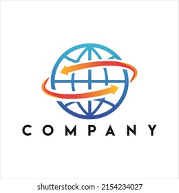 Global Business Logo. Vector Design