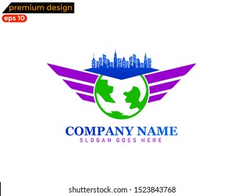 global business logo vector. template designs.