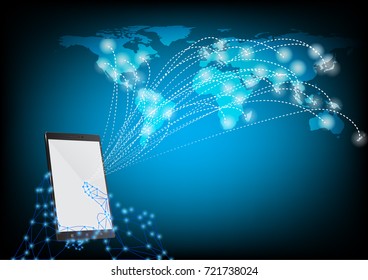 Global business network background