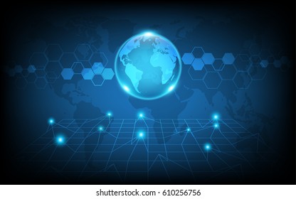 Global business with polygon wireframe innovation abstract technology background - Powered by Shutterstock - Get 15% off with code: PIKWIZARD15