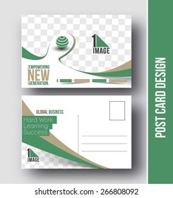 Global Business Post Card Set Template.