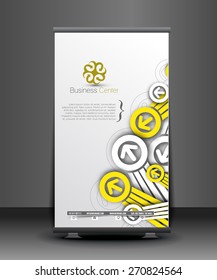 Global Business Roll Up Banner Design