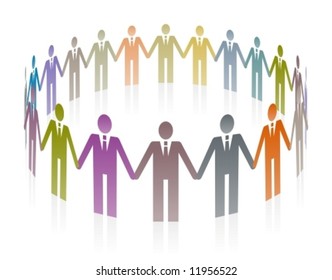 Global business team.