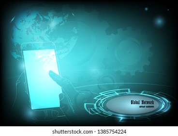 Global business and technology background