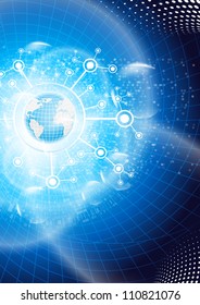 Global business. Vector.