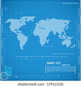 Negocios globales. Vector. 