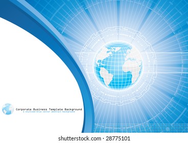 Global business. Vector.