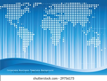 Global business. Vector.