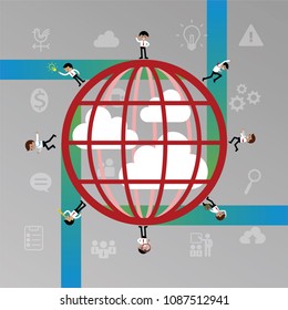 Global business Vector of Business Concepts
