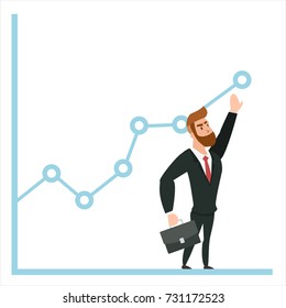 Global Business Vector Template White Background