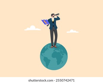 Global business vision or looking for business opportunities