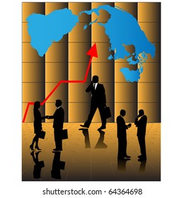Global business.Vector