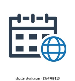 Global Calendar Icon