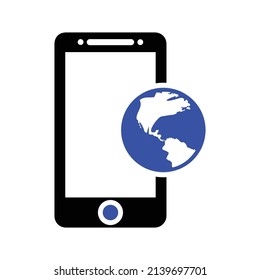 Colección de símbolos del icono global del teléfono móvil y del teléfono móvil. Simple ilustración vectorial plana para el diseño de su sitio web, logotipo, aplicación, interfaz de usuario.