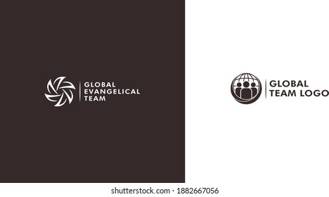 Archivo vectorial de diseño del logo de la organización benéfica global.