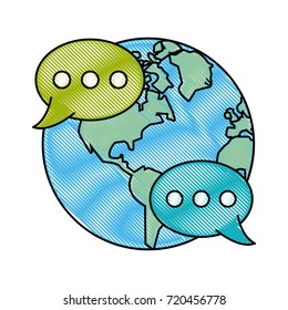 Global chat symbol