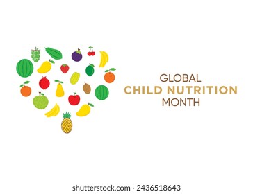 Global child nutrition month celebrate in the month of april.