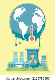 global climate change, pollution factory