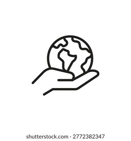 Global climate summit and international environmental cooperation icon