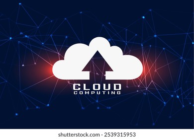 global cloud computing background for remote encryption vector