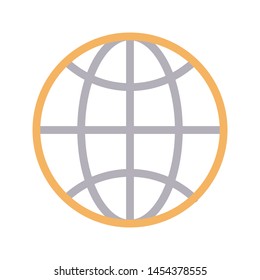 global colour line vector icon