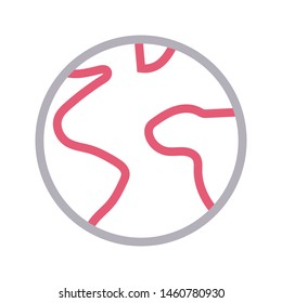 global colour line vector icon