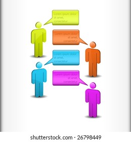 Global communication - chat symbol