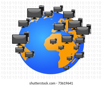 Global communication concept