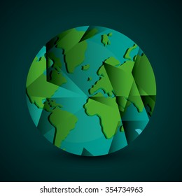 Global  communication concept with  planet design, vector illustration 10 eps graphic.