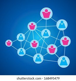 Global communication concept stock vector