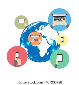 Global communication and digital device information
