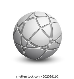 Global communication icon. Abstract globe. Communication and network concept